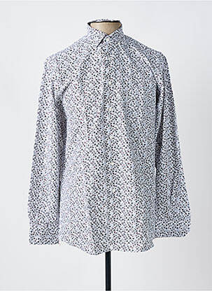 Chemise manches longues imprimé fleurs blanc ARMORIAL homme