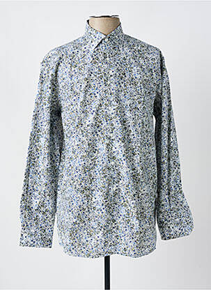 Chemise manches longues imprimé fantaisie bleu LOUIS VICTOR homme