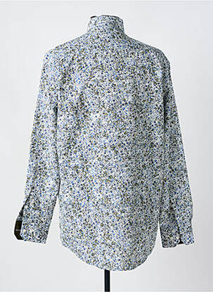 Chemise manches longues imprimé fantaisie bleu LOUIS VICTOR homme