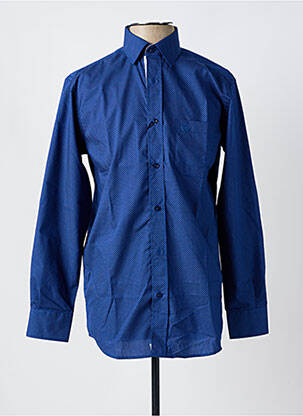 Chemise manches longues imprimé fantaisie bleu ARMORIAL homme
