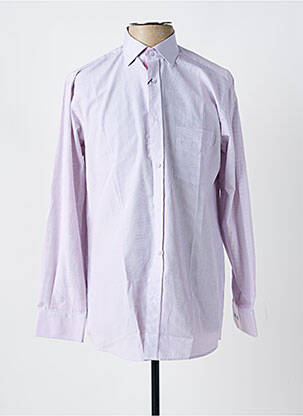 Chemise manches longues imprimé rayures rose LOUIS VICTOR homme