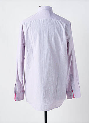 Chemise manches longues coupe droite rose LOUIS VICTOR homme