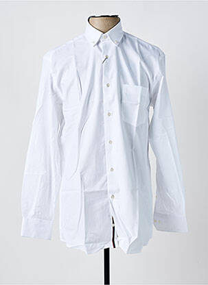 Chemise manches longues coupe droite blanc LOUIS VICTOR homme