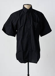 Chemise manches courtes coupe droite noir ALLONA homme