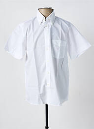 Chemise manches courtes coupe droite blanc ALLONA homme
