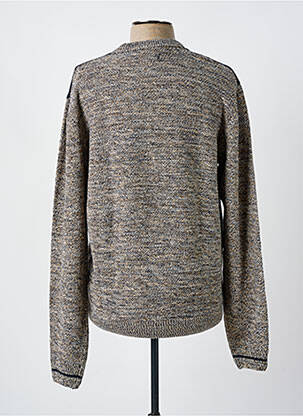 Pull col rond manches longues bleu EASYLINE homme