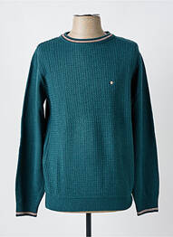 Pull col rond manches longues vert COFOX homme