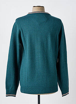 Pull col rond manches longues vert COFOX homme