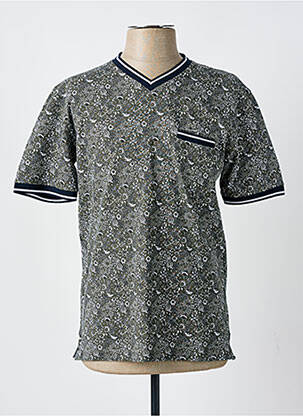 T-shirt coupe cintrée manches courtes vert COFOX homme