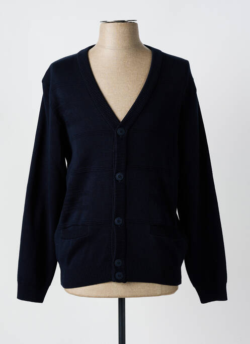 Gilet manches longues bleu LOUIS VICTOR pour homme