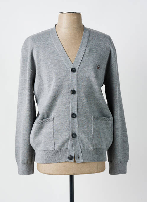 Gilet manches longues gris LE PAS DE L'OURS pour homme