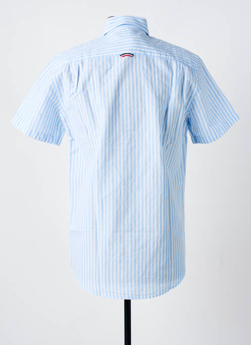 Chemise manches courtes bleu DELAHAYE pour homme