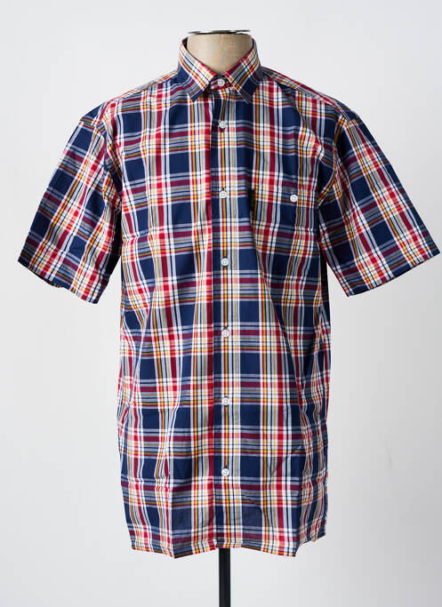 Chemise manches courtes rouge GIVERDY pour homme