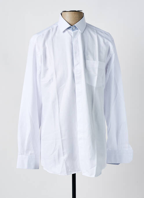 Chemise manches longues blanc LOUIS VICTOR pour homme