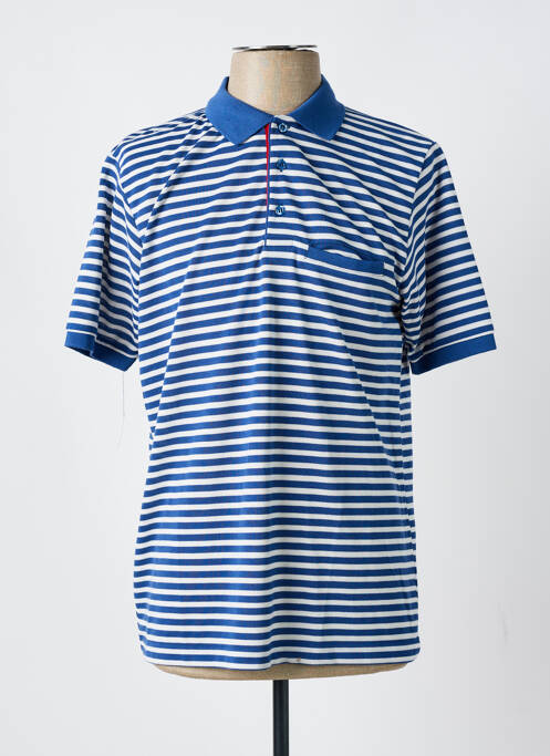Polo bleu LOUIS VICTOR pour homme