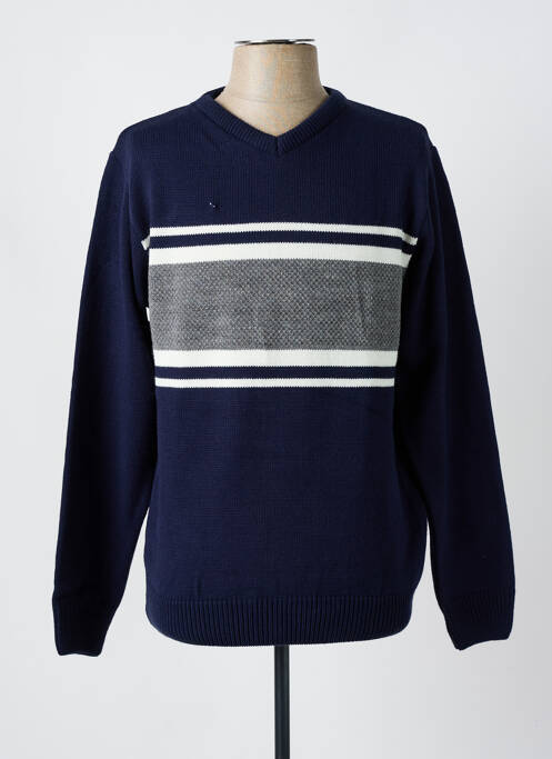 Pull bleu OAKS VALLEY pour homme