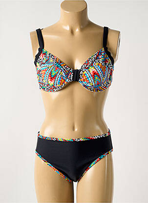 Maillot de bain 2 pièces noir DEIDAD pour femme