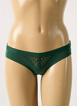 Culotte tissage satiné vert TRIUMPH femme