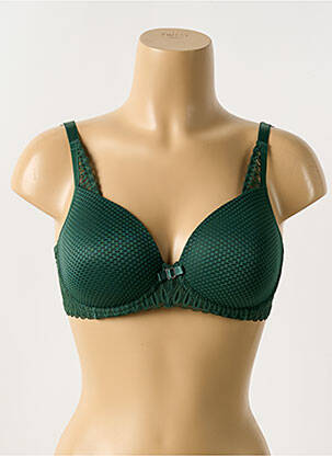 Soutien-gorge effet matière satinée haut soutien-gorge moulé vert TRIUMPH femme