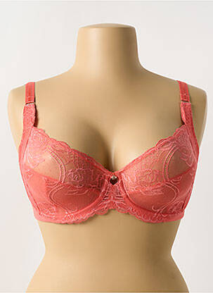 Soutien-gorge effet matière satinée haut soutien-gorge emboitant orange FLORALE BY TRIUMPH femme