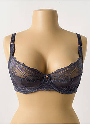 Soutien-gorge effet matière satinée haut soutien-gorge emboitant gris FLORALE BY TRIUMPH femme