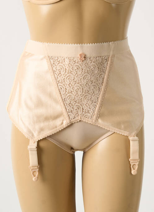 Guêpière/Porte-jarretelle chair TRIOLET pour femme