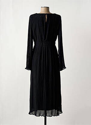 Robe mi-longue manches longues manches longues noir ARTLOVE femme