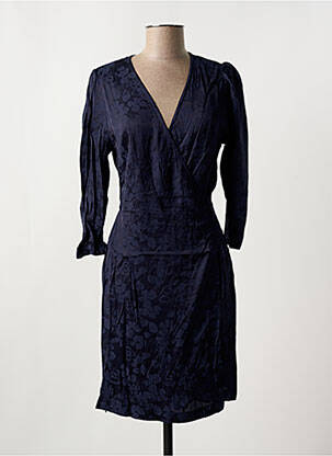 Robe mi-longue manches 3/4 manches 3/4 bleu ARTLOVE femme