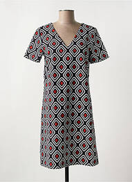 Robe courte manches courtes manches courtes noir HIPPOCAMPE femme