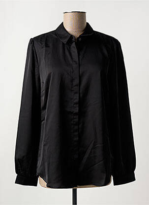 Chemisier coupe droite manches longues noir VILA femme