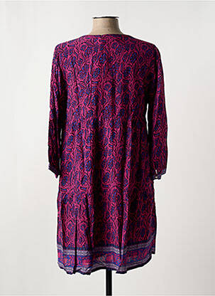 Robe courte manches longues manches longues violet LA PETITE ETOILE femme