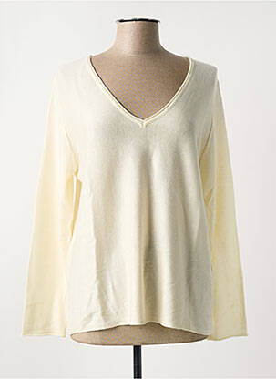 Pull col v manches longues beige ARTLOVE femme