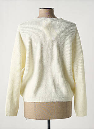 Pull coupe droite manches longues blanc ARTLOVE femme