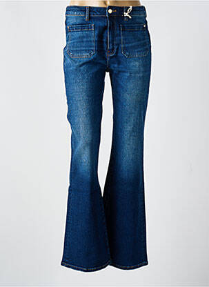 Jean coupe flare stretch taille normale bleu NAGEV femme