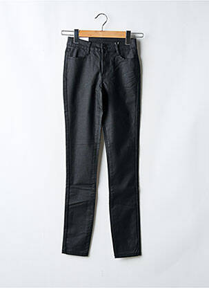 Pantalon slim tissage enduit taille normale noir VILA femme