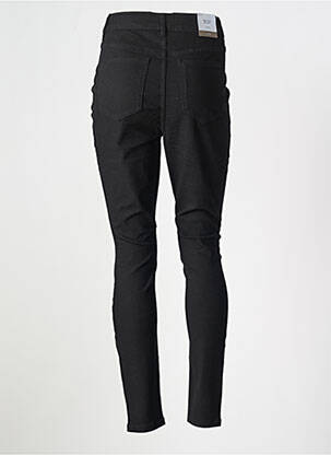 Pantalon slim tissage popeline taille normale noir VILA femme