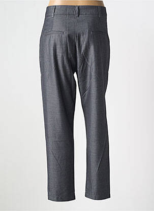 Pantalon droit tissage popeline taille normale gris ARTLOVE femme