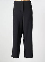 Pantalon droit tissage crêpe taille normale noir EVOKED VILA femme