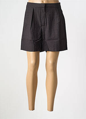 Short fermeture zippée sous rabat avec crochet taille normale noir ARTLOVE femme
