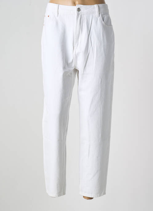 Jeans coupe droite blanc TIFFOSI pour femme