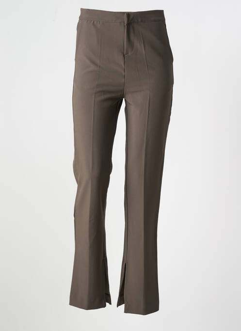 Pantalon droit vert GRACE & MILA pour femme