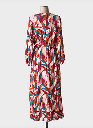 Robe longue manches longues manches longues rouge GRACE & MILA femme