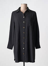 Robe courte manches longues manches longues noir GRACE & MILA femme