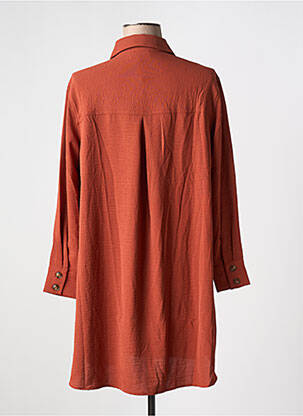 Robe courte manches longues manches longues orange GRACE & MILA femme