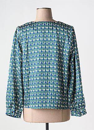Chemisier coupe cintrée manches longues vert ARTLOVE femme