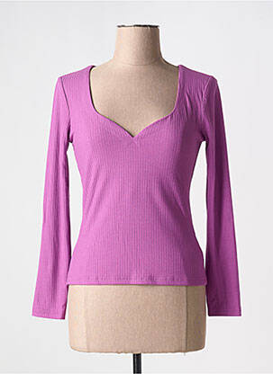 T-shirt manches longues manches longues violet LA PETITE ETOILE femme