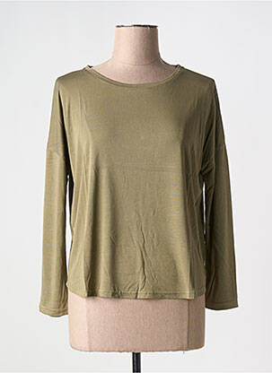 T-shirt manches longues manches longues vert LA PETITE ETOILE femme