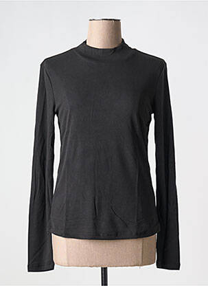 T-shirt coupe cintrée manches longues noir VILA femme
