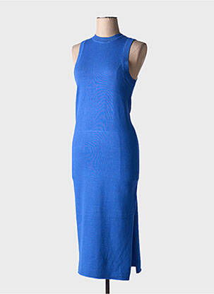 Robe pull stretch sans manche bleu TIFFOSI femme
