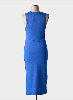 Robe pull stretch sans manche bleu TIFFOSI femme